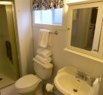 Ensuite bath with shower only
